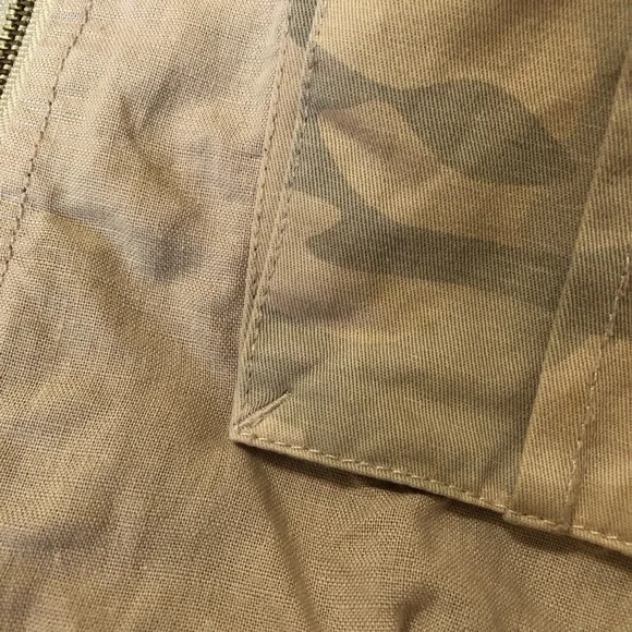 ANTHROPOLOGIE HEI HEI Roman Linen Blend Camo Jacket Size S - Picture 7 of 12